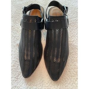 Lucky brand womens Size 9 1/2 Sling Back Black “kaedey”